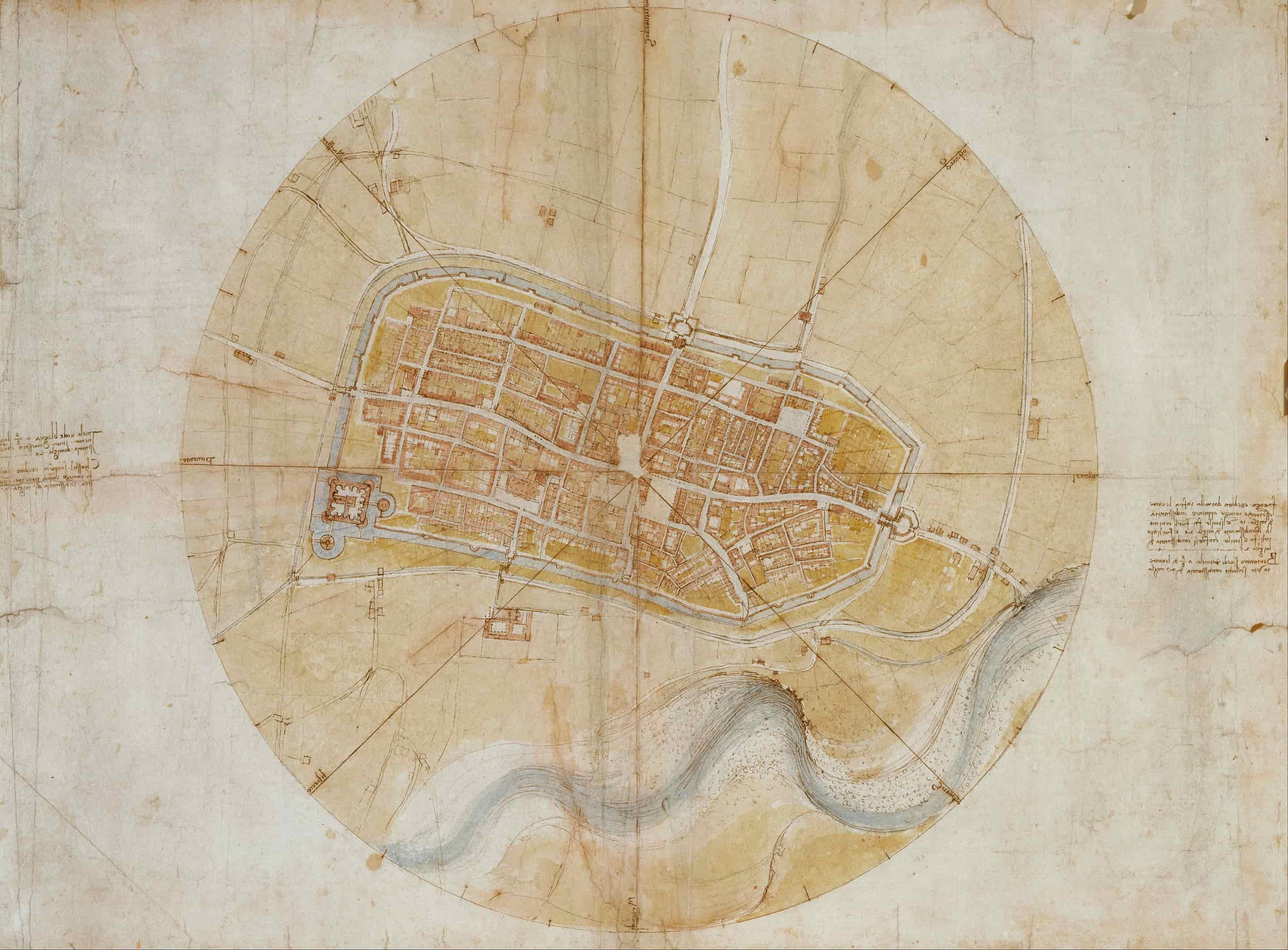 Leonardo da Vinci “Plan of Imola” - 1502