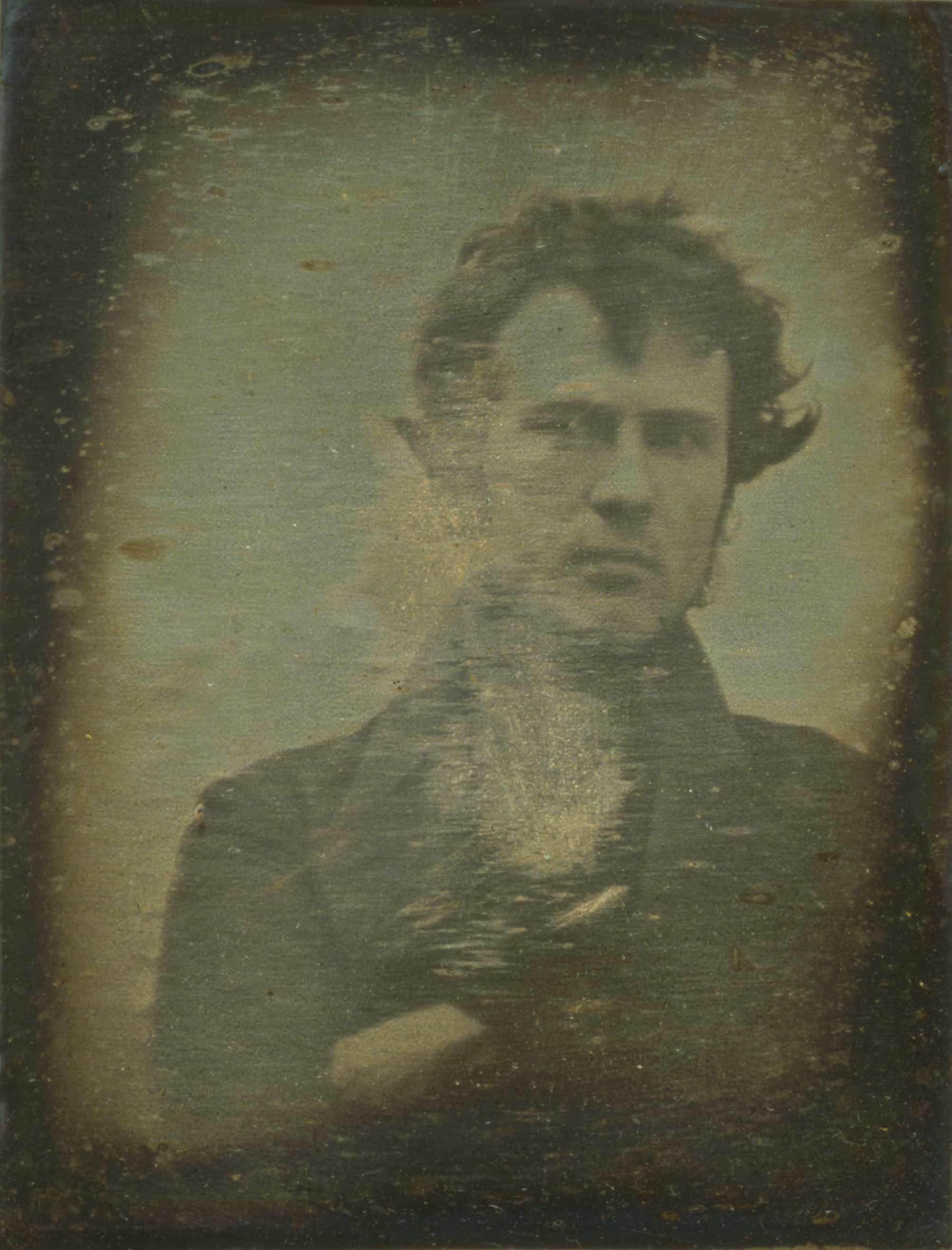 The first “selfie” taken by Robert Cornelius in 1837