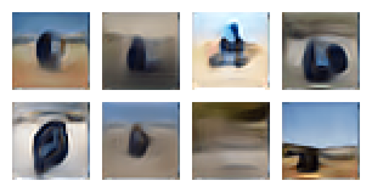 Elman Mansimov “A rider on a blue motorcycle in the desert”, alignDRAW 2015