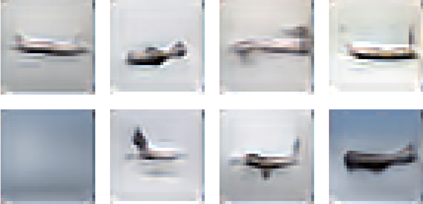 Elman Mansimov “A very large commercial plane flying in rainy skies”, alignDRAW 2015